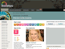 Tablet Screenshot of horoscopomania.com